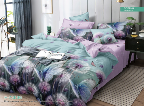 КПБ Поплин на резинке Арт. F-73006