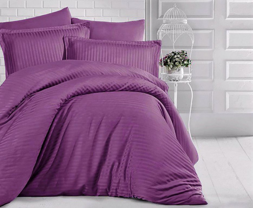 Пододеяльник Страйп-Сатин Фиолетовый 140гр 100% хлопок